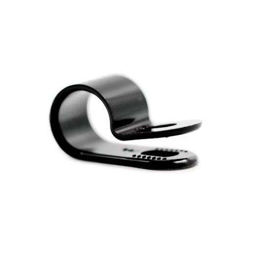 Kabelklemme P-klips 9,5 mm – polyamid for kabel og ledning