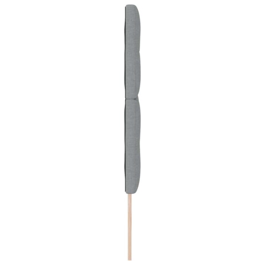 Sengegavl Knappet Lysegrå 140 cm Stoff