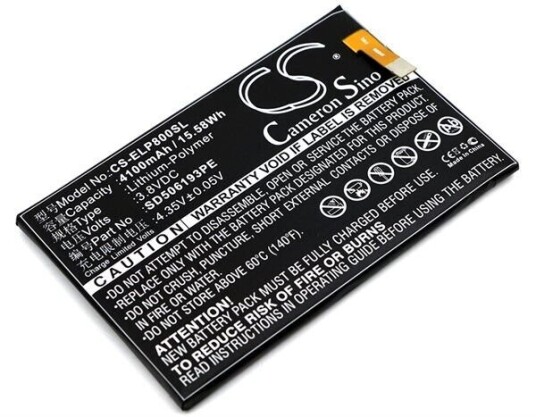 Elephone Batteri (4100 mAh 3.8 V, Sort) passende til Elephone P8000