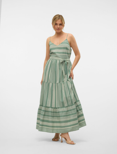 Vero Moda Vmdicthe Singlet Ancle Dress Wvn Ga   Green   XS