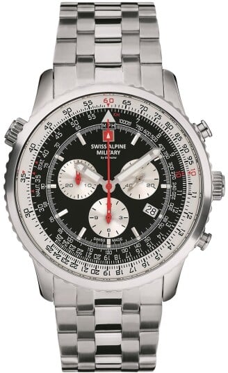 Swiss Alpine Military Herreklokke 7078.9137 Classic Sort/Stål Ø45 mm Swiss Alpine Military Herreklokke 7078.9137 Classic Sort/Stål Ø45 mm