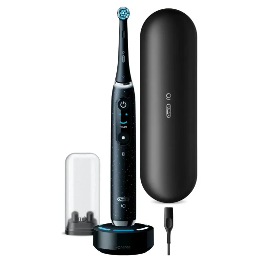 Oral-B iO Series 10 Elektrisk Tannbørste Roterende med Sensitiv Modus, Svart