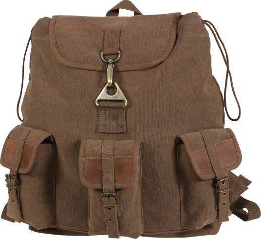 Rothco Forvasket Vintage ryggsekk 20L Brun Rothco Forvasket Vintage ryggsekk 20L Brun
