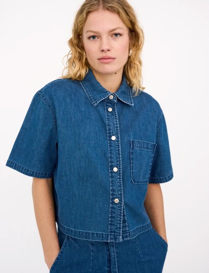 IVY Copenhagen Ivy Malika Uta Oversize Shirt Mid B Navy 42