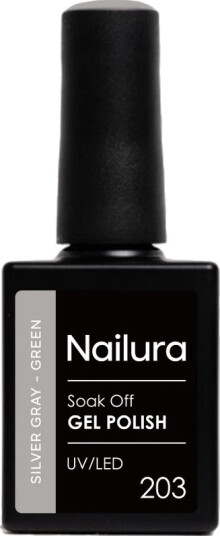 Nailura Gel Polish 10 ml 203 Silver Gray Green
