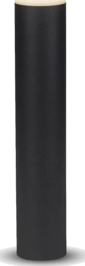 50cm GU10 hagelampe IP54 utendørs rund sort aluminium uten lyskilde