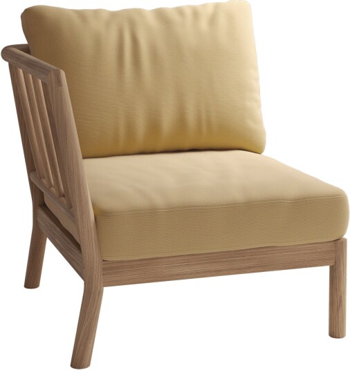Fritz Hansen Tradition End Module Honey Yellow Teak Fsc 100% Utendørs Sofaer Povl B. Eskildsen Fritz Hansen Tradition End Module Honey Yellow Teak Fsc 100% Utendørs Sofaer Povl B. Eskildsen
