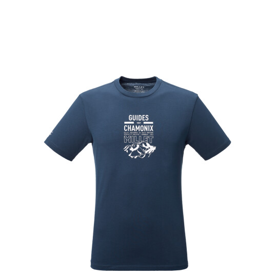 Millet Tee Shirt Cdg Chamonix Logo Ts Ss M Men Saphir L