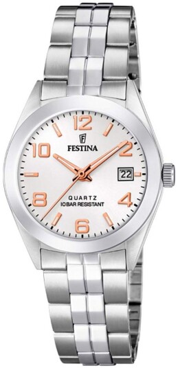 Festina Dameklokke F20438 4 Sølvfarget/Stål Ø28 mm