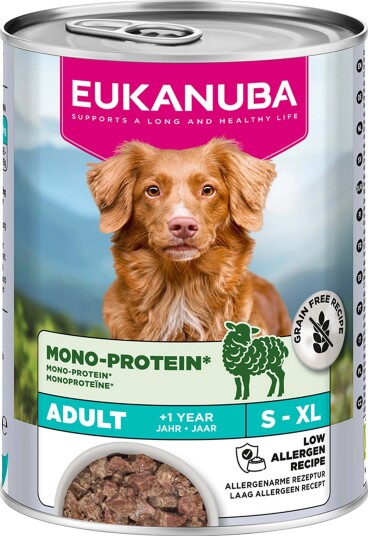 Eukanuba Våtfôr Adult Special Care Monoprotein Med Sparepakke Lam 12 X 400 G