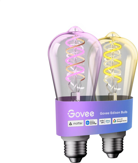 Govee Smart Edison Bulb E27 RGBWW LED Lamp ST64 Compatible with Matter Govee Smart Edison Bulb E27 RGBWW LED Lamp ST64 Compatible with Matter