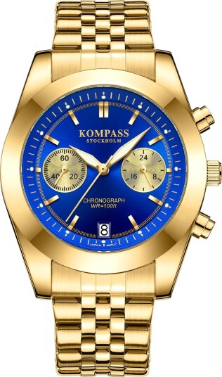 Kompass Navigator Chrono Gold Blue