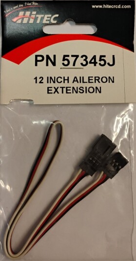 Hitec 57345J Servo Extension 12" Futaba style