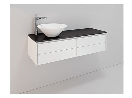 Noro Lifestyle 1200 møbelpakke 1200 mm Loop servant venstre Hvit Matt