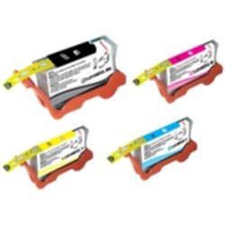Nordicink Paket: 1st svart, cyan, magenta, gul NP-L-0100XLPACK