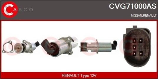 EGR-ventil CASCO CVG71000AS