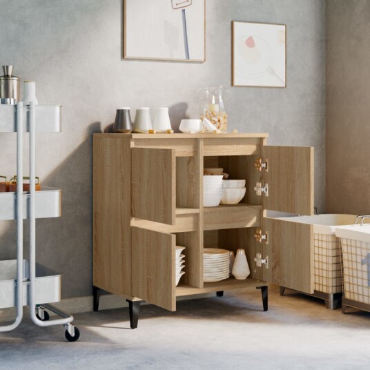 Skjenk sonoma eik 60x35x70 cm konstruert tre