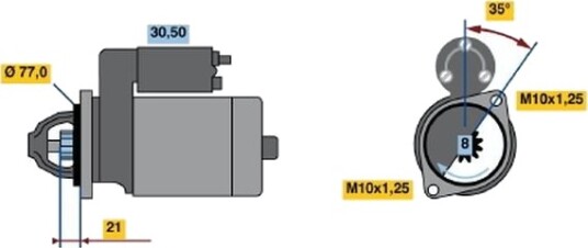 BOSCH 0 986 012 301 Starter BOSCH 0 986 012 301 Starter