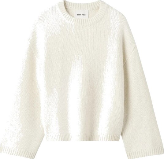 Soft Goat Dame Strikkevarer Hvit S,