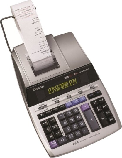 Canon Mp1411-Ltsc - Utskriftskalkulator - Lcd - 14 Sifre - Ac-Adapter, Minnereservebatteri - Sølvmetallfarge Canon Mp1411-Ltsc - Utskriftskalkulator - Lcd - 14 Sifre - Ac-Adapter, Minnereservebatteri - Sølvmetallfarge