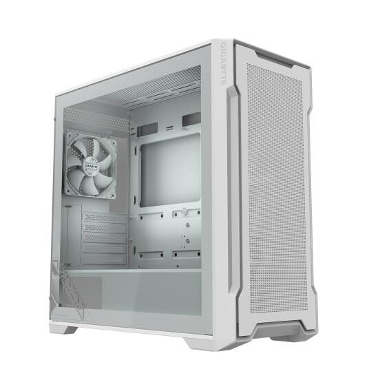 Gigabyte C102G ICE GLASS Midi Tower Kabinett Hvit med Herdet Glass Gigabyte C102G ICE GLASS Midi Tower Kabinett Hvit med Herdet Glass
