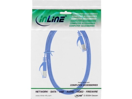 Inline 71801B 1 M Cat6a U/Ftp Stp Rj-45 Rj-45 Blå