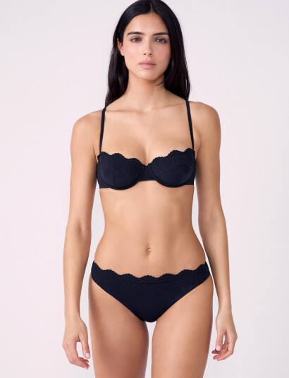 Etam Azalea - No Padded Bra Swimsuit - Black - C x 90