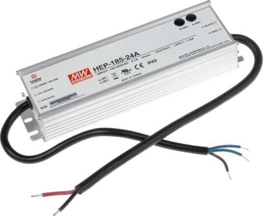 Mean Well HEP 185 24A Innebygd Strømforsyning 24V 7,8A 185W