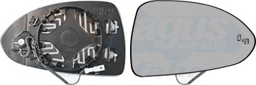 Speilglass ytterspeil VAN WEZEL 3804836