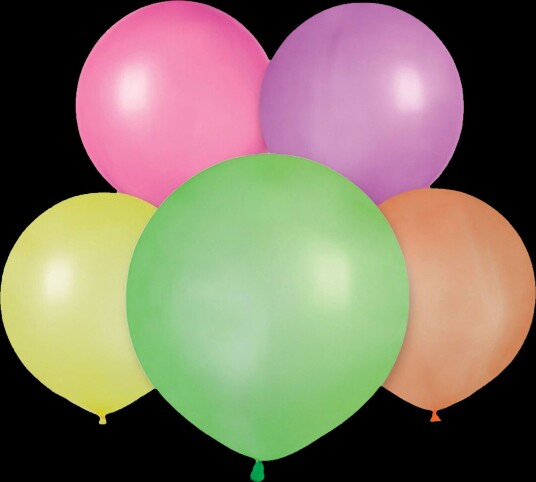 Ballongkungen Ballonger Store Neon Flerfargede 10-pakning 208191-10