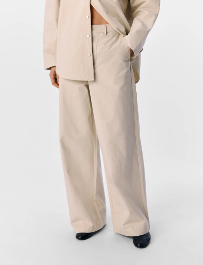 Object Objyale Mw Lo Pant E Ss Fair - Beige - XS Object Objyale Mw Lo Pant E Ss Fair - Beige - XS