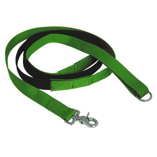 Alac Trekkline med demping 25mm x 260cm Grønn for hund