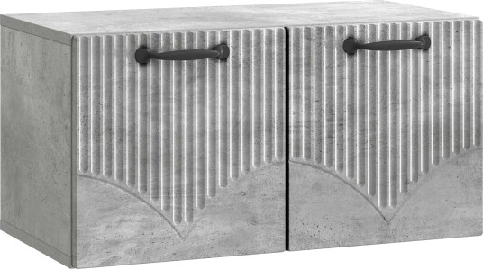 Vegghengt TV skap Betonggrå 59,5 x 31 x 30 cm Konstruert tre