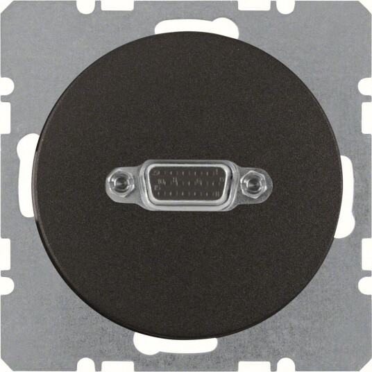 Hager 3315402045 Vga-uttak 71 X Mm Svart