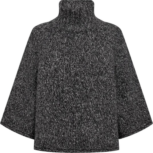 FREE/QUENT Fqselina Cape DARK GREY MELANGE XL FREE/QUENT Fqselina Cape DARK GREY MELANGE XL