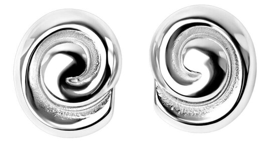 Muli Collection Swirl Earrings Silver