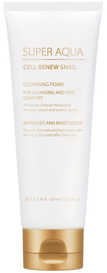MISSHA Super Aqua Cell Renew Snail Cleansing Foam 100 ml