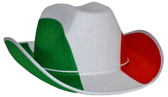 ESPA Cowboyhatt Grønn/Hvit/Rød - One size ESPA Cowboyhatt Grønn/Hvit/Rød - One size