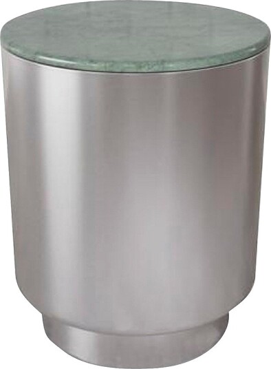 AC Design Furniture Cangas rundt salongbord plate polert marmor søylefot Ø45x51. 5 cm Grønn