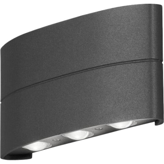 Konstsmide Chieri LED Vegglampe 6x1W Antracit - 7703419 Konstsmide Chieri LED Vegglampe 6x1W Antracit - 7703419