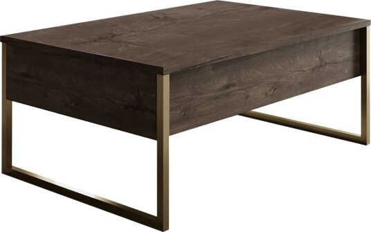 Luxe Soffbord 90x40 cm Brun/Gull - Hanah Home