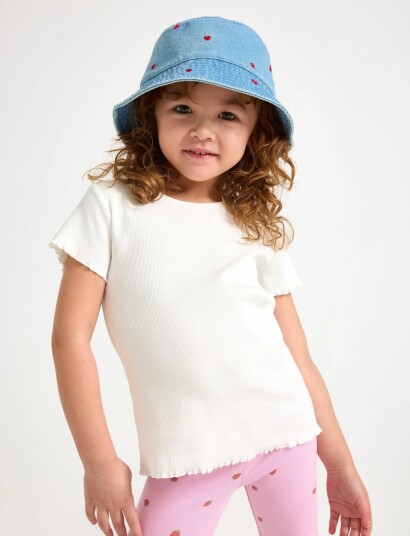 Lindex Ribbed Top Cream 116 Lindex Ribbed Top Cream 116
