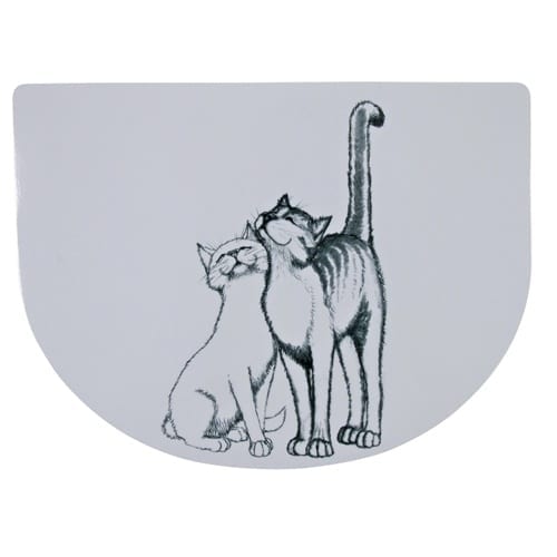 Kattinorge Matskålunderlag katt 40 × 30 cm hvit