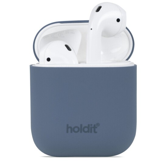 Holdit Nygård Silikon Deksel Til AirPods (1 & 2. gen.) Pacific Blå Holdit Nygård Silikon Deksel Til AirPods (1 & 2. gen.) Pacific Blå