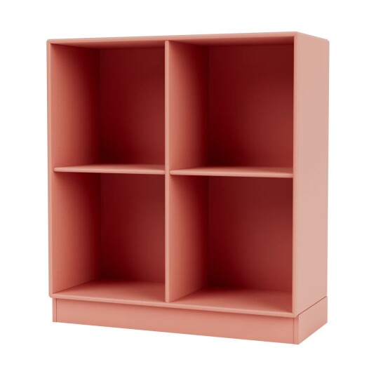 Montana SHOW hylle 69,6 x 69,6 cm, sokkel 7 cm 151 Rhubarb