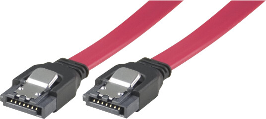 Deltaco SATA-kabel - Serial ATA 150 - SATA (hunn) til SATA (hunn) - 50 cm - rett kontakt - rød