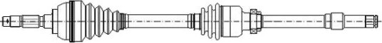 ERA Benelux DA51256 Drivaksel