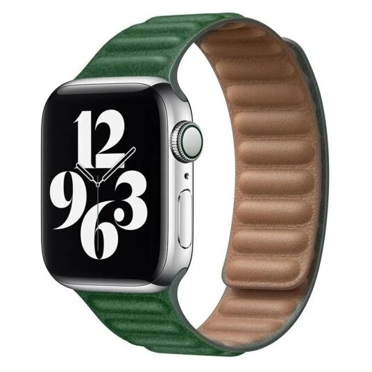 Lippa Apple Watch (38/40/SE/41MM) Magnetisk Skinnreim - Mørk Grønn Lippa Apple Watch (38/40/SE/41MM) Magnetisk Skinnreim - Mørk Grønn