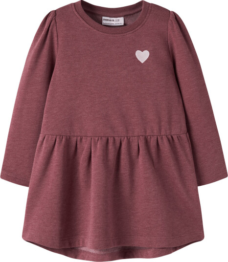 Name It Nmfvima Ls Swe Dress Bru Burgundy 92