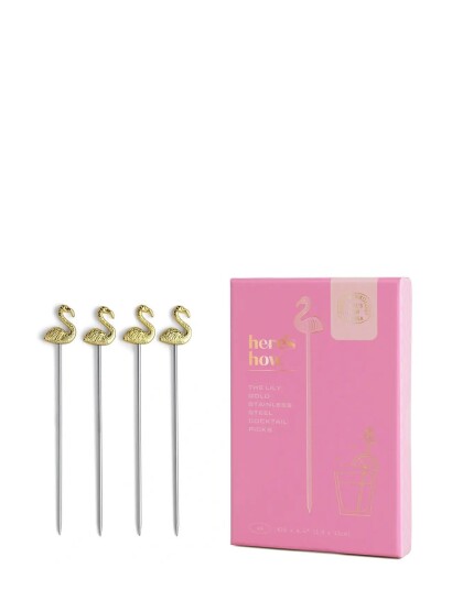 Here"s How Cocktailpinnar Flamingo The Lilly Set On 4 Gold Here"s How Cocktailpinnar Flamingo The Lilly Set On 4 Gold